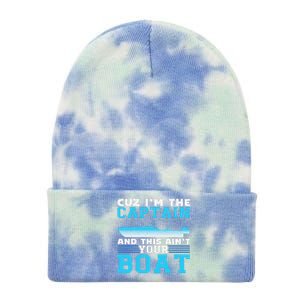 Motor Boats Captain Speed Boat Owner Motorboat Tie Dye 12in Knit Beanie