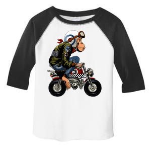 Monkey Bike Cartoon Toddler Fine Jersey T-Shirt