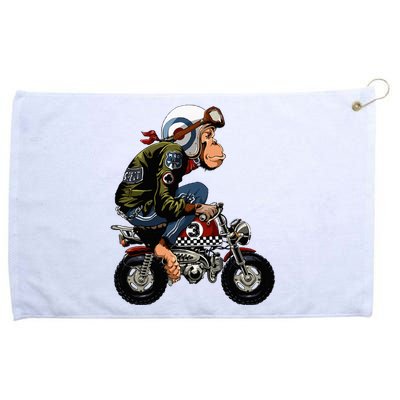 Monkey Bike Cartoon Grommeted Golf Towel