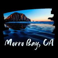 Morro Bay Ca Morro Rock California Drawstring Bag