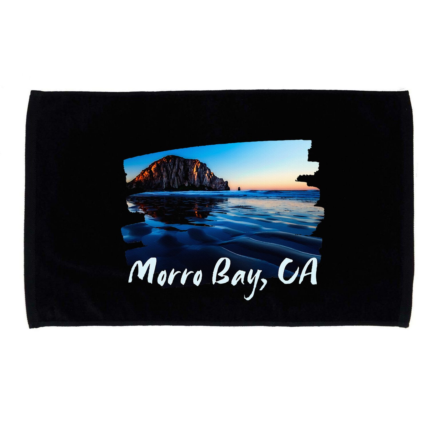 Morro Bay Ca Morro Rock California Microfiber Hand Towel