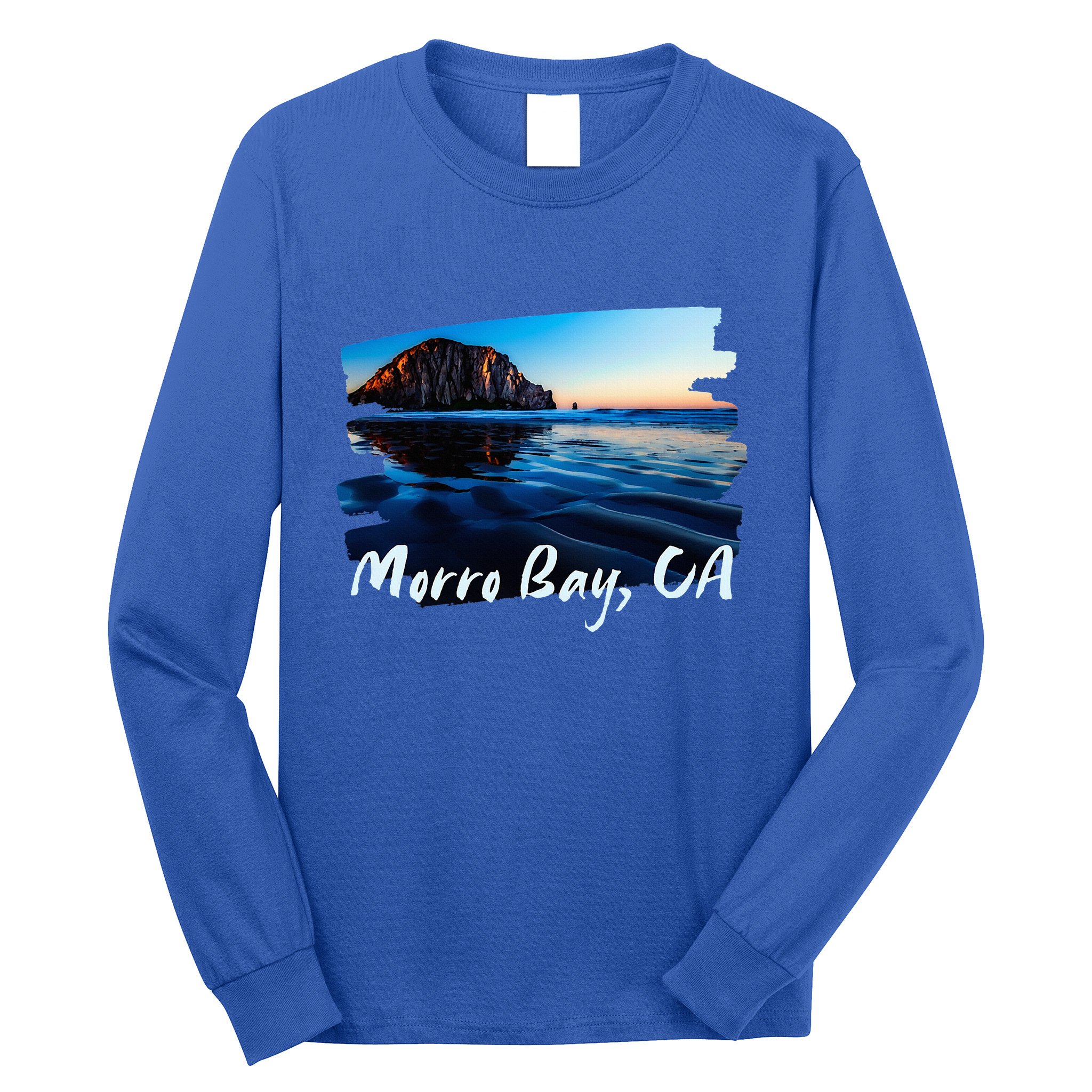 Morro Bay Ca Morro Rock California Long Sleeve Shirt