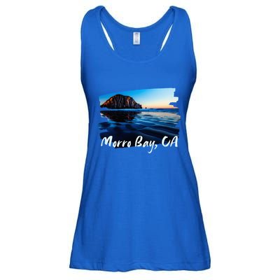 Morro Bay Ca Morro Rock California Ladies Essential Flowy Tank