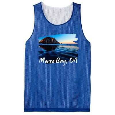 Morro Bay Ca Morro Rock California Mesh Reversible Basketball Jersey Tank