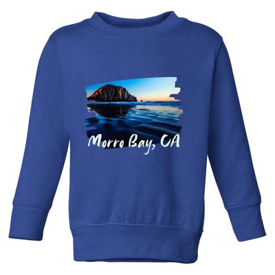 Morro Bay Ca Morro Rock California Toddler Sweatshirt