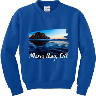 Morro Bay Ca Morro Rock California Kids Sweatshirt