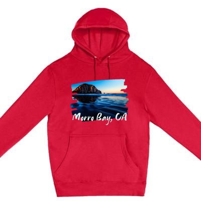 Morro Bay Ca Morro Rock California Premium Pullover Hoodie