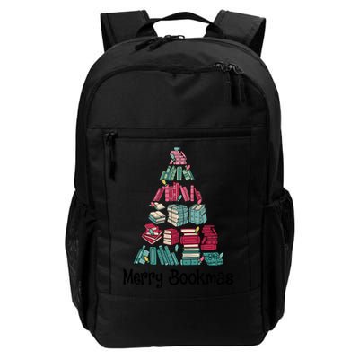 Merry Bookmas Christmas Tree Book Reading Books Gift Backpack