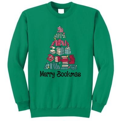 Merry Bookmas Christmas Tree Book Reading Books Gift Sweatshirt