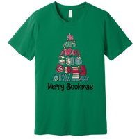 Merry Bookmas Christmas Tree Book Reading Books Gift Premium T-Shirt