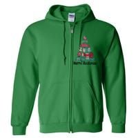 Merry Bookmas Christmas Tree Book Reading Books Gift Full Zip Hoodie