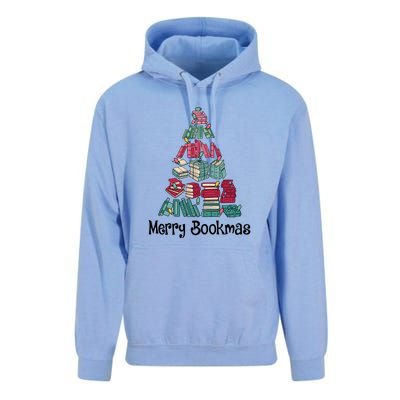 Merry Bookmas Christmas Tree Book Reading Books Gift Unisex Surf Hoodie