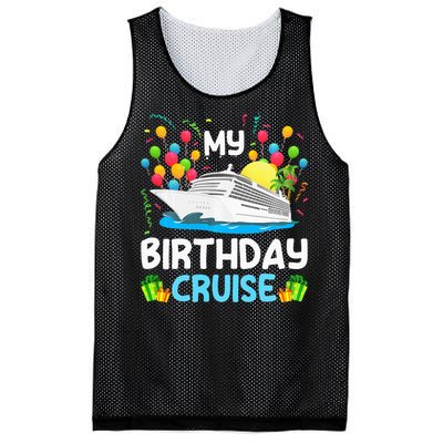 My Birthday Cruise Ship Vacation Party Cruising Mesh Reversible Basketball Jersey Tank