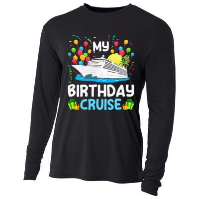 My Birthday Cruise Ship Vacation Party Cruising Cooling Performance Long Sleeve Crew