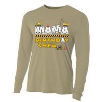 Mama Birthday Crew Construction Family Birthday Party Cooling Performance Long Sleeve Crew