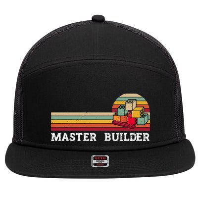 Master Builder Cool Builder Building Blocks Set Toys 7 Panel Mesh Trucker Snapback Hat
