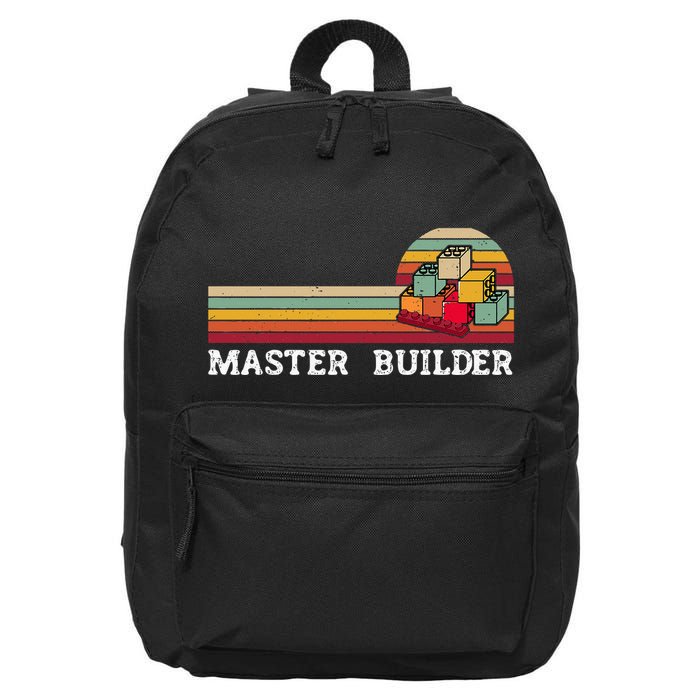 Master Builder Cool Builder Building Blocks Set Toys 16 in Basic Backpack
