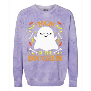 Mom Boo Crew Ghost Matching Family Set Mommy Halloween Colorblast Crewneck Sweatshirt