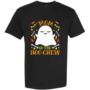 Mom Boo Crew Ghost Matching Family Set Mommy Halloween Garment-Dyed Heavyweight T-Shirt