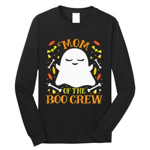 Mom Boo Crew Ghost Matching Family Set Mommy Halloween Long Sleeve Shirt