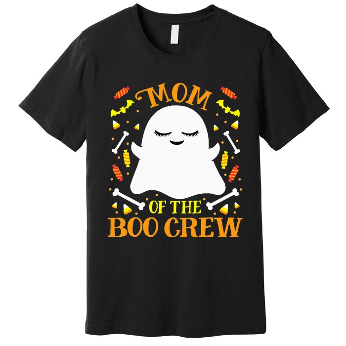 Mom Boo Crew Ghost Matching Family Set Mommy Halloween Premium T-Shirt