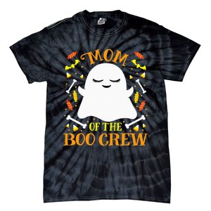 Mom Boo Crew Ghost Matching Family Set Mommy Halloween Tie-Dye T-Shirt