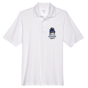 Messy Bun Cowboys Girl Sport Fan Men's Origin Performance Pique Polo