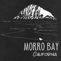 Morro Bay California Morro Rock Ca Drawing Souvenir Line Art Hat