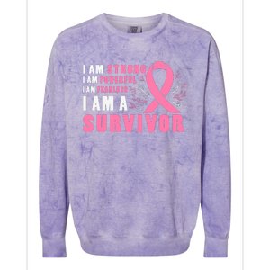 Motivational Breast Cancer Quotes Inspirational Cancer Quotes Cancer Awareness Colorblast Crewneck Sweatshirt