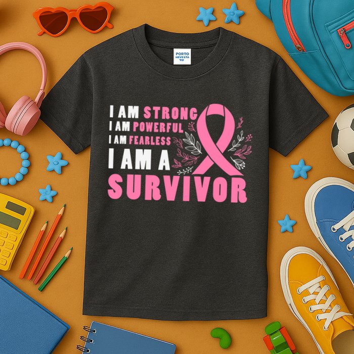 Motivational Breast Cancer Quotes Inspirational Cancer Quotes Cancer Awareness Kids T-Shirt
