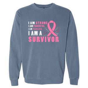 Motivational Breast Cancer Quotes Inspirational Cancer Quotes Cancer Awareness Garment-Dyed Sweatshirt