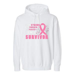 Motivational Breast Cancer Quotes Inspirational Cancer Quotes Cancer Awareness Garment-Dyed Fleece Hoodie