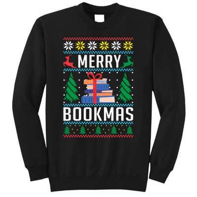 Merry Bookmas Christmas Holiday Book Lover Xmas Sweatshirt