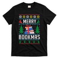 Merry Bookmas Christmas Holiday Book Lover Xmas T-Shirt