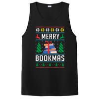 Merry Bookmas Christmas Holiday Book Lover Xmas PosiCharge Competitor Tank