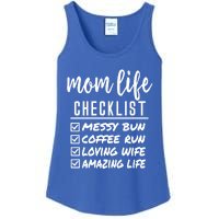 Messy Bun Coffee Run Loving Wife Amazing Life Checklist Gift Ladies Essential Tank