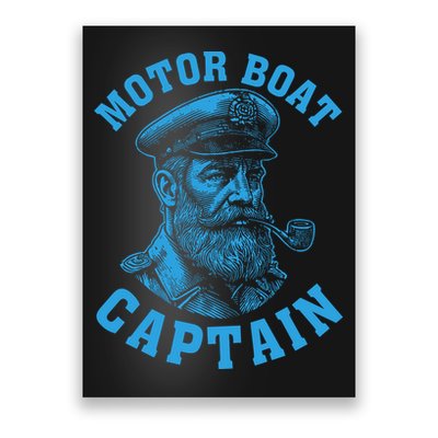 Motor Boat Captain Poster