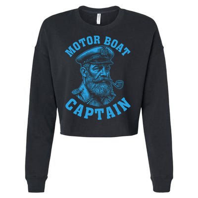 Motor Boat Captain Cropped Pullover Crew