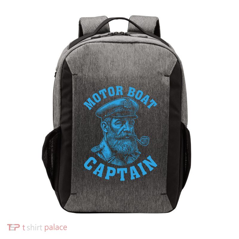 Motor Boat Captain Vector Backpack