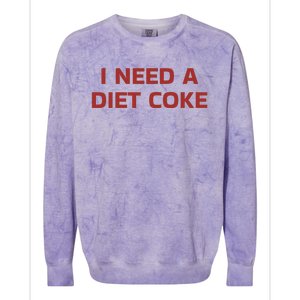 Meals By Cug I Need A Diet C.O.K.E Colorblast Crewneck Sweatshirt