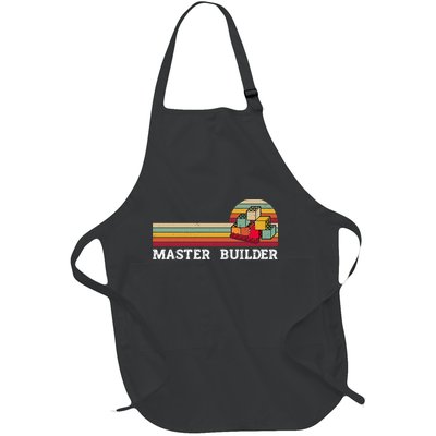 Master Builder Cool Builder Building Blocks Set Toys Full-Length Apron With Pockets