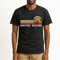 Master Builder Cool Builder Building Blocks Set Toys Tall T-Shirt