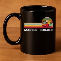 Master Builder Cool Builder Building Blocks Set Toys 11oz C Handle Ceramic Mug