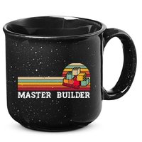 Master Builder Cool Builder Building Blocks Set Toys 15oz Campfire Ceramic Mug