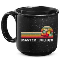 Master Builder Cool Builder Building Blocks Set Toys 15oz Campfire Ceramic Mug