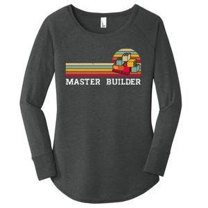 Master Builder Cool Builder Building Blocks Set Toys Women's Perfect Tri Tunic Long Sleeve Shirt