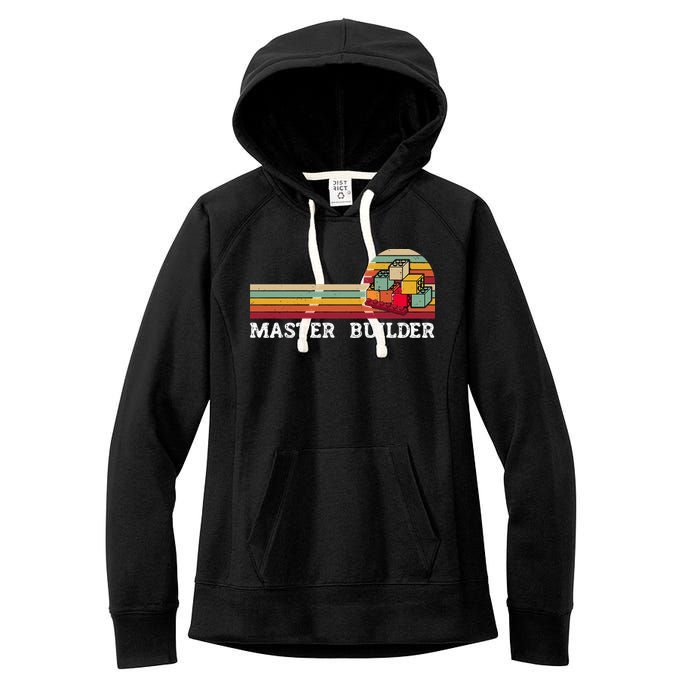 Master Builder Cool Builder Building Blocks Set Toys Women's Fleece Hoodie