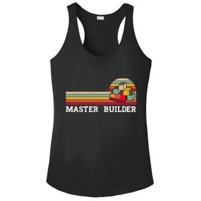 Master Builder Cool Builder Building Blocks Set Toys Ladies PosiCharge Competitor Racerback Tank