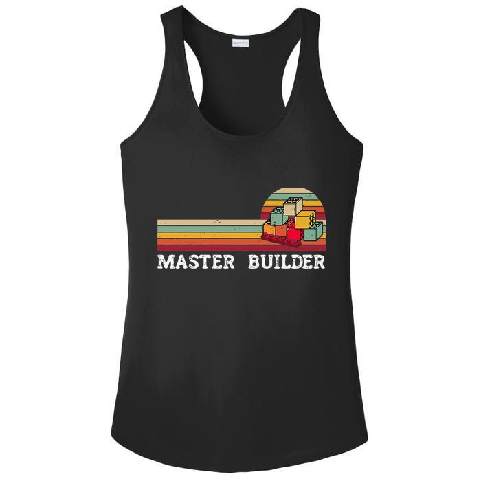 Master Builder Cool Builder Building Blocks Set Toys Ladies PosiCharge Competitor Racerback Tank