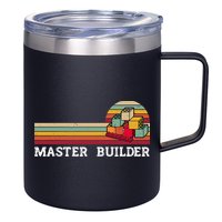 Master Builder Cool Builder Building Blocks Set Toys 12oz Stainless Steel Coffee Mug